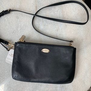 Coach black crossbody bag. New with tags.